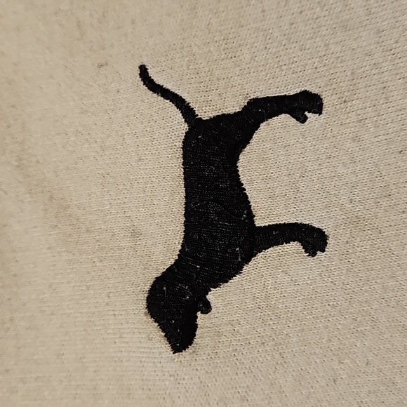 Victoria's Secret PINK Womens M Pullover Sweatshirt Kangaroo Pocket Off White - Picture 5 of 6